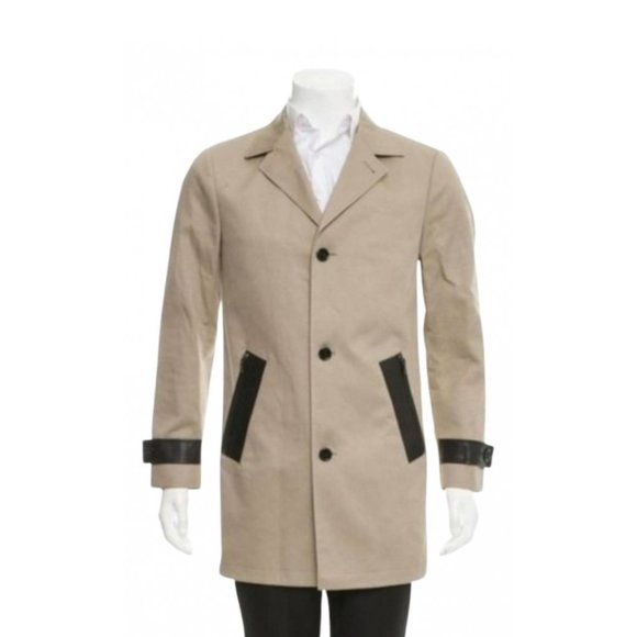 Michael Kors Other - Michael Kors Tan with Brown Leather Trimmed Trench Coat
